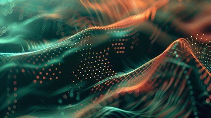 Create a sense of movement and fluidity in an abstract background inspired by the flow of coding software.