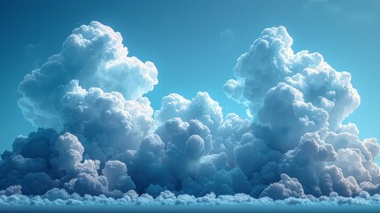 Aufkleber - There are different types of clouds in this set. Modern illustration in EPS 10 format