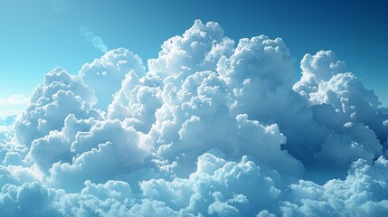 Canvas Print - Clouds With Different Realistic And Transparent Effects. Modern Illustration.