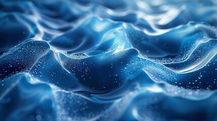 Aufkleber - There are ripples of gel, soap, or milk in a water droplet causing a wave of ripples on a surface. Modern illustration of a surface that resonates with impact