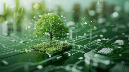 Poster - Concept of environmental technology. Sustainable development goals. SDGs. *Video version available in my portfolio.