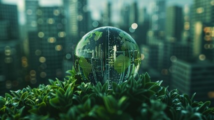 Poster - Technology for environmental protection. Goals for sustainable development. SDGs.