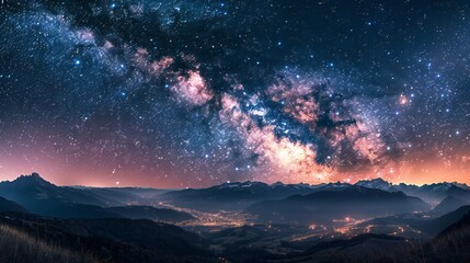 Milky Way majesty shining brightly against the backdrop of the night sky.