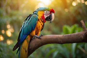 Poster - blue and gold macaw