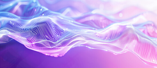 Fototapete - Digital Futuristic wave Design Technology Background