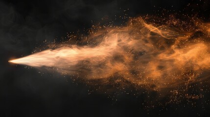 Aufkleber - Template for water spray white fog isolated on a dark transparent background. Realistic 3D modern illustration featuring spray or stream nozzles.