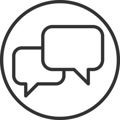 Poster - talk bubble speech icon. blank empty bubbles vector design elements. chat on line symbol template. d