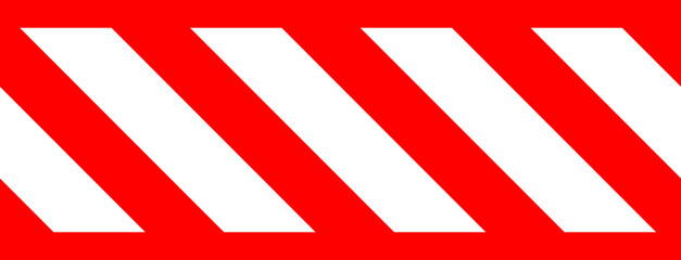 Poster - Stop road prohibition sign. Blocked car traffic tape seamless.