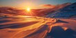 Majestic Snowy Mountains Bathed in Sunrise Glow