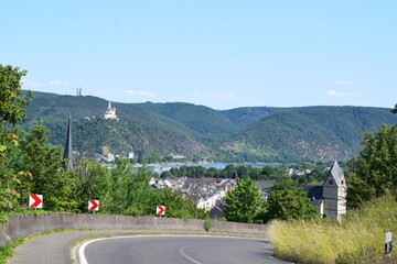 Wall Mural - Rhine valley near Rhens and Braubach