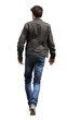 © Creative Valley - Back Perspective of Walking Young Man, Clear Background