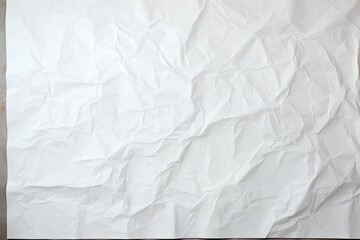 Wall Mural - white paper wrinkled poster background