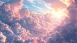 artificial intelligence generated image of a sky with wonderful clouds
