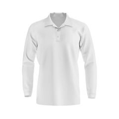 Wall Mural - An image of a White Fishing Polo T-Shirt isolated on a white background