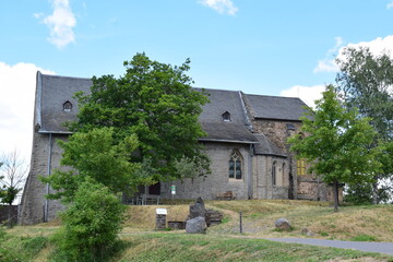 Wall Mural - pilgrim church Bleidenberg above Mosel valley