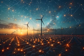 Windmills and Stars in a Field