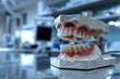 Dental Model Display in Laboratory.