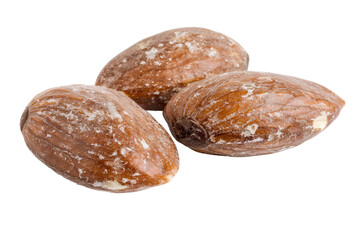 Wall Mural - Almonds isolated on transparent 