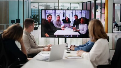 Sticker - Group Of Businesspeople Having Video Conference