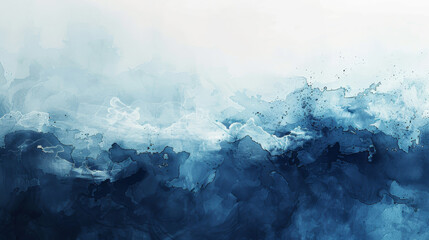 Wall Mural - Soothing watercolor textures wash over abstract backgrounds, serene calm and tranquility concept