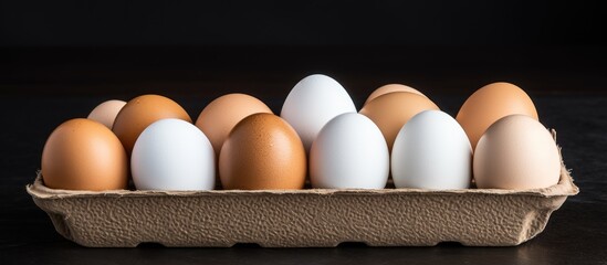 Sticker - Egg carton on table