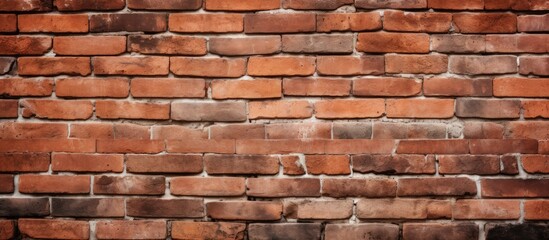 Canvas Print - Brick wall with numerous bricks