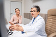 © Yakobchuk Olena - Patient Undergoing Diagnostic Examination in Clinic.