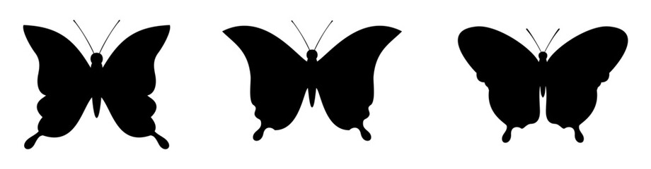 Wall Mural - butterfly silhouette