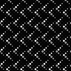 Poster - Seamless abstract circle pattern background - monochrome vector graphic design from circles