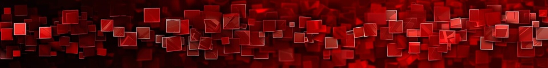 Canvas Print - Abstract red background with cubes.