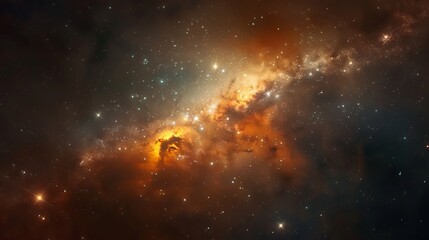Poster - A serene view of a distant star cluster  AI generated illustration