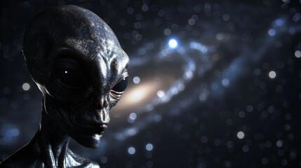 Aufkleber - A simple representation of the Fermi Paradox regarding the lack of observable extraterrestrial civilizations  AI generated illustration