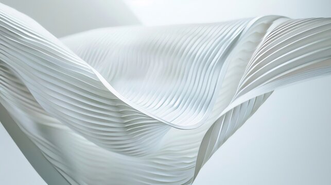 Delicate lines in minimalist design  AI generated illustration