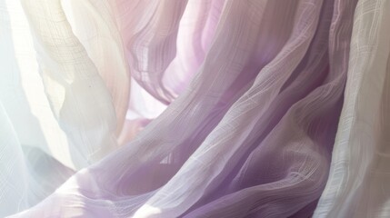 Aufkleber - Pale lilac fading into soft ivory shades AI generated illustration