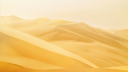 Aufkleber - Pale yellow merging with warm sand gradients AI generated illustration