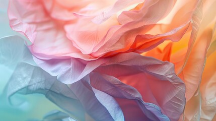 Aufkleber - Soft pastel colors blending together AI generated illustration
