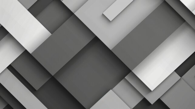A minimalist geometric pattern in shades of grey AI generated illustration