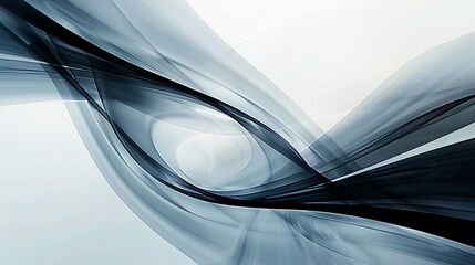 Aufkleber - Abstract lines creating a sense of movement AI generated illustration