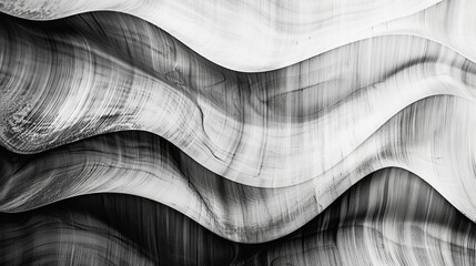 Aufkleber - Fine lines and curves creating an abstract pattern AI generated illustration