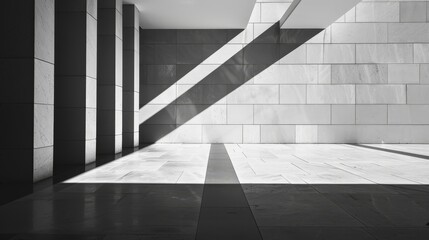 Poster - simple lines and shapes creating a harmonious composition ai generated illustration