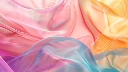 Aufkleber - Soft gradient of colors blending together AI generated illustration
