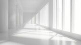 Fototapeta Perspektywa 3d - Abstract Blurred Room with Gradient Backdrop - Digital Rendering Generative AI