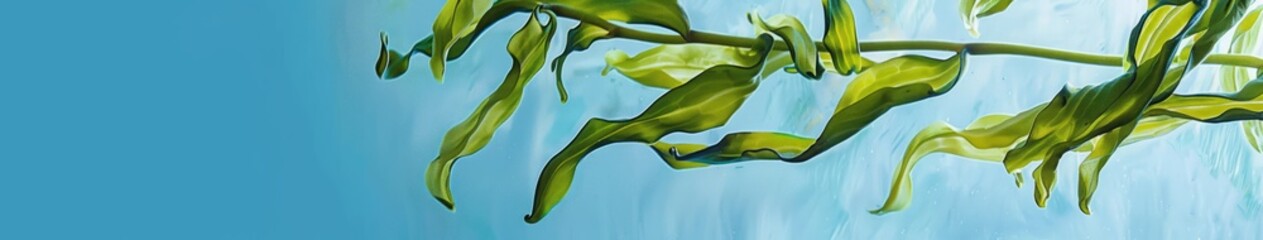 Wall Mural - Seaweed sea background.