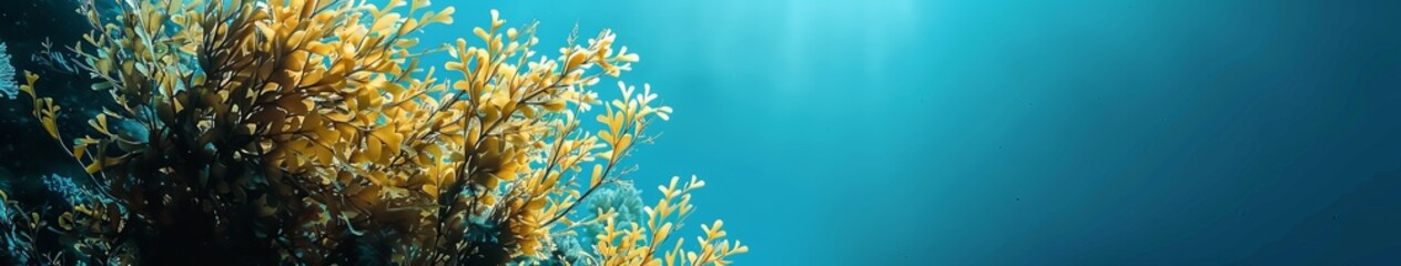 Wall Mural - Seaweed sea background.