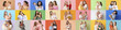 © Pixel-Shot - Collage with happy women and children on color background. Mother's Day