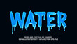 © GiasWizya - Water editable text effect template, liquid slime glossy text style, premium vector