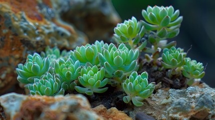 Wall Mural - Agave (Agave ghiesbreghtii) in the detail select focus, art picture of plant