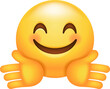 Smiling Face With Open Hands Emoticon