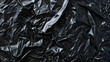 Black plastic bag texture. Abstract background and texture for design.  Generative AI