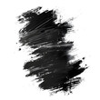 Black marker paint texture isolated on white background
